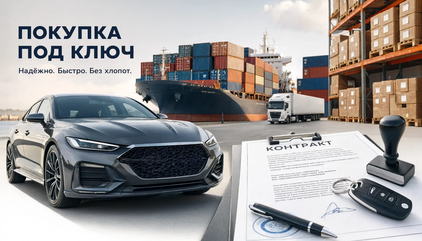 Покупка авто из Китая под ключ: автомобиль, логистика, контракт и доставка